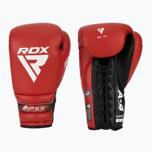 Bokso pirštinės RDX Apex Lace Up Training Sparring Boxing red