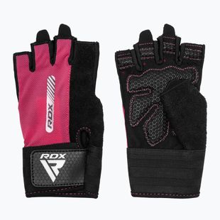 Treniruočių pirštinės RDX Gym Workout W1 pink