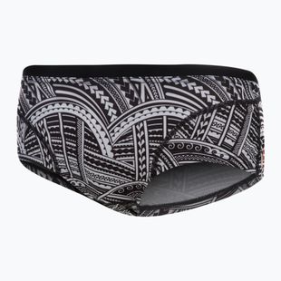 Vyriški plaukimo šortai ZONE3 Kona Speed Brief Shorts tribal print/black/ white/orange