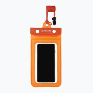 Vandeniui atsparus dėklas ZONE3 Waterproof Phone Pouch clear/orange
