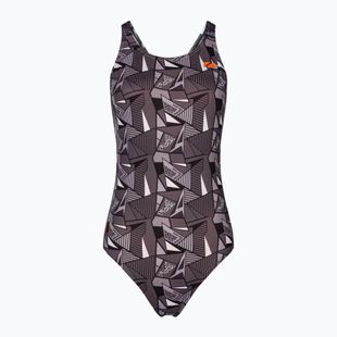 Moteriškas vientisas plaukimo kostiumas ZONE3 OWS Renew Classic black/white