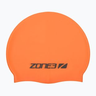 Plaukimo kepuraitė ZONE3 Silicone Swim hi-vis orange