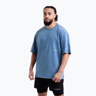 Vyriški marškinėliai BOXRAW Sparring Club Oversized washed baby blue