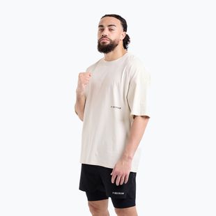 Vyriški marškinėliai BOXRAW Sparring Club Oversized washed beige