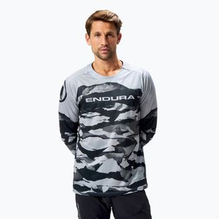 Vyriški dviračių marškinėliai ilgomis rankovėmis Endura Mountain Camo Ltd black