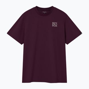 Dviračių marškinėliai Endura Stacked Logo Graphic Tee black cherry