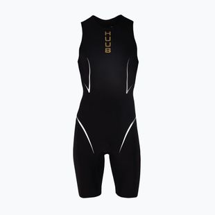 Vyriškas vientisas plaukimo kostiumas HUUB TC Performance Swimskin black / gold