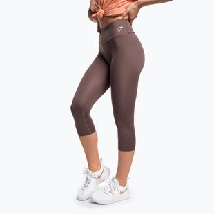 Moteriškos Gymshark treniruočių tamprės 7/8 penny brown