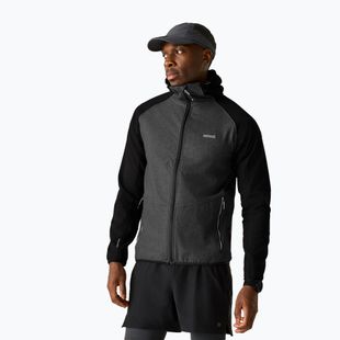 Vyriška softshell striukė REGATTA Arec III ash marl/black