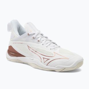 Moteriški rankinio bateliai Mizuno Wave Mirage 4 white/rose/snow white