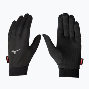 Bėgimo pirštinės Mizuno Wind Guard black