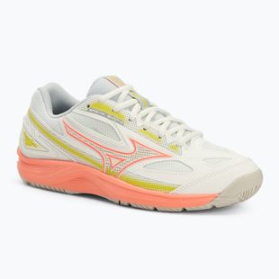 Moteriški teniso batai Mizuno Break Shot 4 AC snow white/ neon flame/ ghost gray