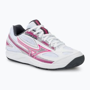 Moteriški teniso bateliai Mizuno Break Shot 4 AC white / pink tetra / turbulence