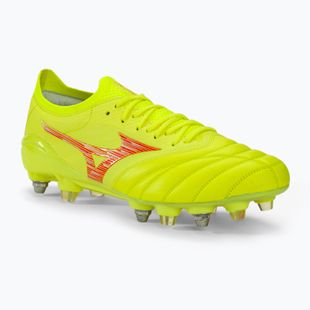 Vyriški futbolo batai Mizuno Morelia Neo IV Β Japan Mix safety yellow/flery coral 2/safety yellow