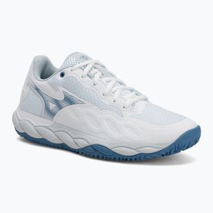 Moteriški teniso batai Mizuno Wave Enforce Court CC white/ parisian blue/ plein air