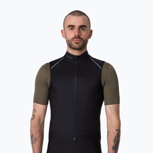 Vyriška dviračių liemenė Rapha Brevet Element Wind Gilet black/grey