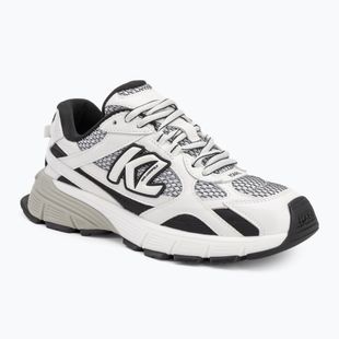 Moteriški batai KARL LAGERFELD Orion Sidetrim black leather/textile w/white