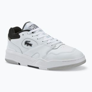Vyriški batai Lacoste Lineshot Contrasted Collar Leather white/black