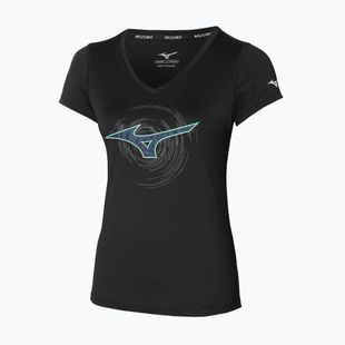 Moteriški bėgimo marškinėliai Mizuno Impulse Core RB Tee black