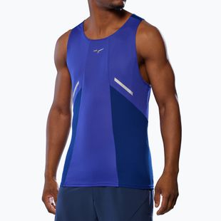 Vyriški bėgimo marškinėliai Mizuno DryAeroFlow Tank reflexblue