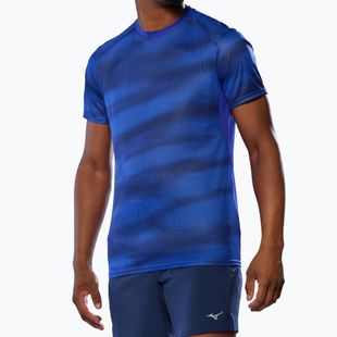 Vyriški bėgimo marškinėliai Mizuno DryAeroFlow Graphic Tee reflex blue