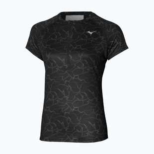 Moteriški bėgimo marškinėliai Mizuno Graphic Trail Tee black