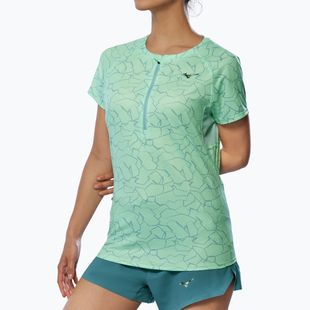 Moteriški bėgimo marškinėliai Mizuno Graphic Trail Tee neo mint