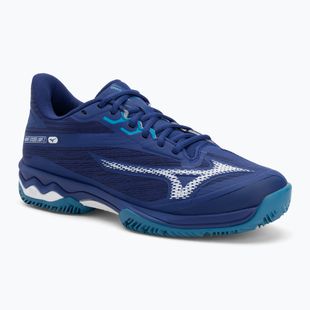 Vyriški teniso batai Mizuno Wave Exceed Light 2 CC bellwether blue/ white/ fjord blue