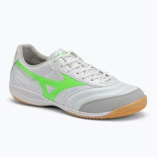 Vyriški futbolo batai Mizuno Morelia Sala Pro IN white/neon green/galaxy silver
