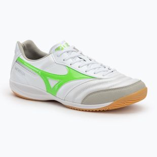 Vyriški futbolo batai Mizuno Morelia Sala Elite IN white/neon green/galaxy silver