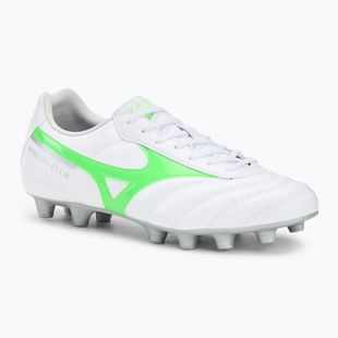 Vyriški futbolo bateliai Mizuno Morelia II Club Md white/neon green/galaxy silver