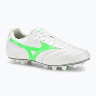 Vyriški futbolo bateliai Mizuno Morelia II Elite Md white/neon green/galaxy silver