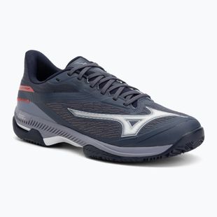 Teniso batai Mizuno Wave Exceed Court CC odyssey gray/white/blue granite