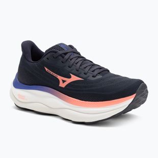Moteriški bėgimo batai Mizuno Wave Sky 9 odyssey gray/striking coral/iris bloom