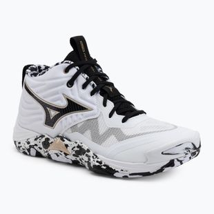 Tinklinio bateliai Mizuno Wave Momentum Elite Mid white/black/gold