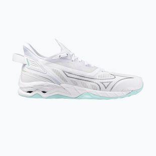 Moteriški batai rankiniam Mizuno Wave Mirage 5 white/blue tint