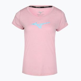 Moteriški bėgimo marškinėliai Mizuno Core Runbird Tee bleached mauve