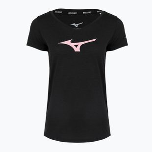 Moteriški bėgimo marškinėliai Mizuno Core Runbird Tee black/mauve