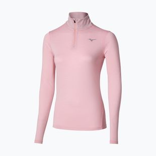 Moteriškas bėgimo džemperis Mizuno Core Impulse Half Zip Tee bleached mauve