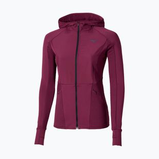 Moteriška bėgimo striukė Mizuno Active Warm Hybrid Full Zip Hooded dark purple