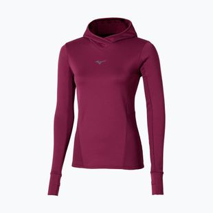 Moteriškas bėgimo džemperis Mizuno Active Warm Hooded dark purple