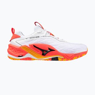 Batai rankiniam Mizuno Wave Stealth Neo 2 white/flery coral 2/citrus