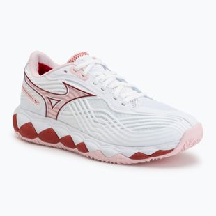 Moteriški teniso batai Mizuno Wave Enforce Tour 2 CC white/pinkesque/barbados/cherry