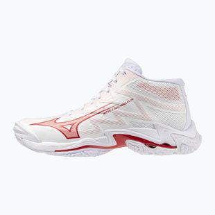 Moteriški tinklinio bateliai Mizuno Wave Lightning Elite Mid white/rose elegance/lava falls
