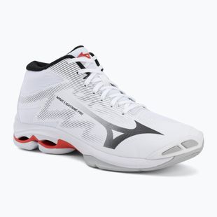 Tinklinio bateliai Mizuno Wave Lightning Pro Mid white/black/fiery red