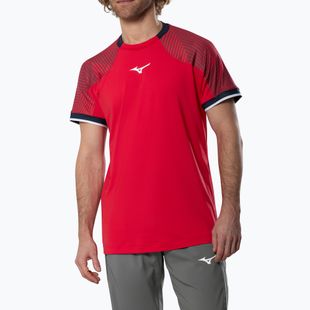 Vyriški marškinėliai Mizuno Stargazer Shadow Tee fiery red