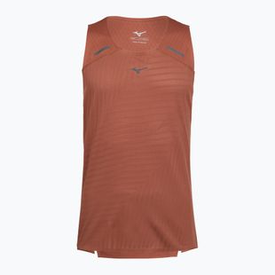 Vyriški bėgimo marškinėliai Mizuno Tech Light Tank copper brown