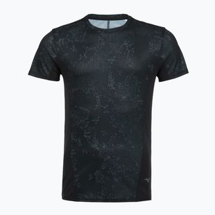 Vyriški bėgimo marškinėliai  Mizuno Active DryAeroFlow Graphic black/gray