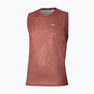 Vyriški bėgimo marškinėliai Mizuno Core Graphic Sleeveless copper brown