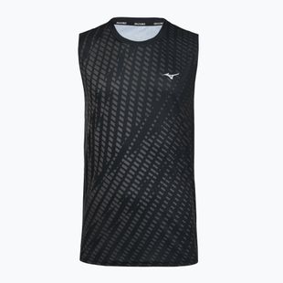 Vyriški bėgimo marškinėliai Mizuno Core Graphic Sleeveless black/gray